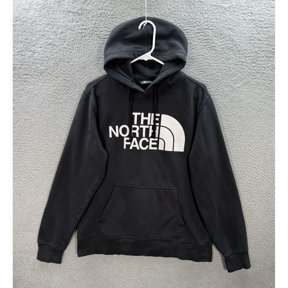 The North Face Sweatshirt Adult Medium Black Hoodie Grunge Skater Thrasher Faded